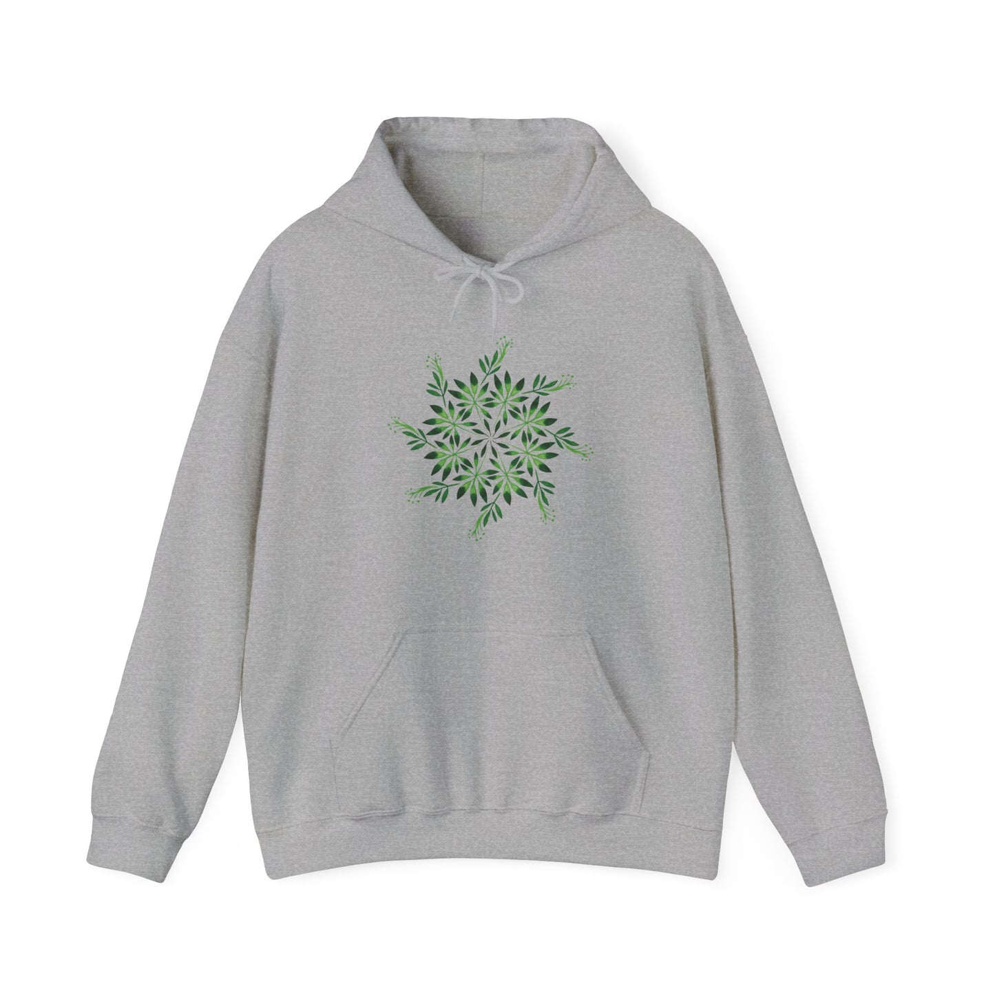 Leaf Mandala Hooded Sweatshirt