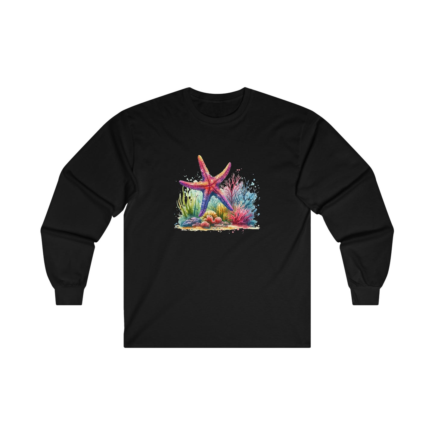 Watercolor Under the Sea Long Sleeve Tee