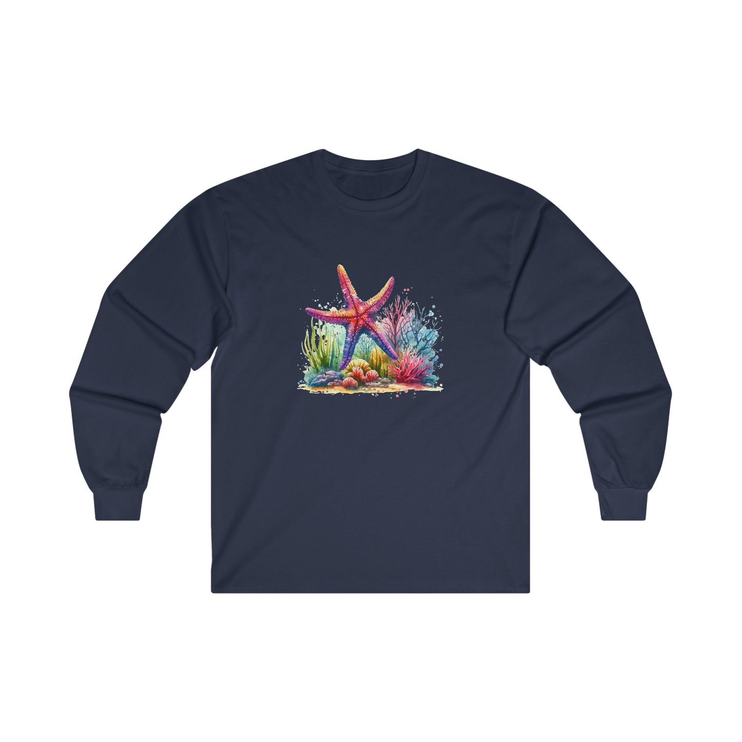 Watercolor Under the Sea Long Sleeve Tee