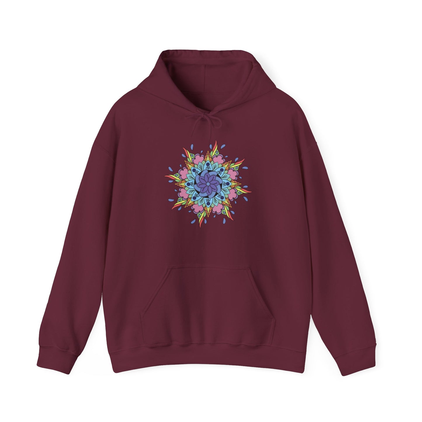 Colorful Mandala Hooded Sweatshirt (030)