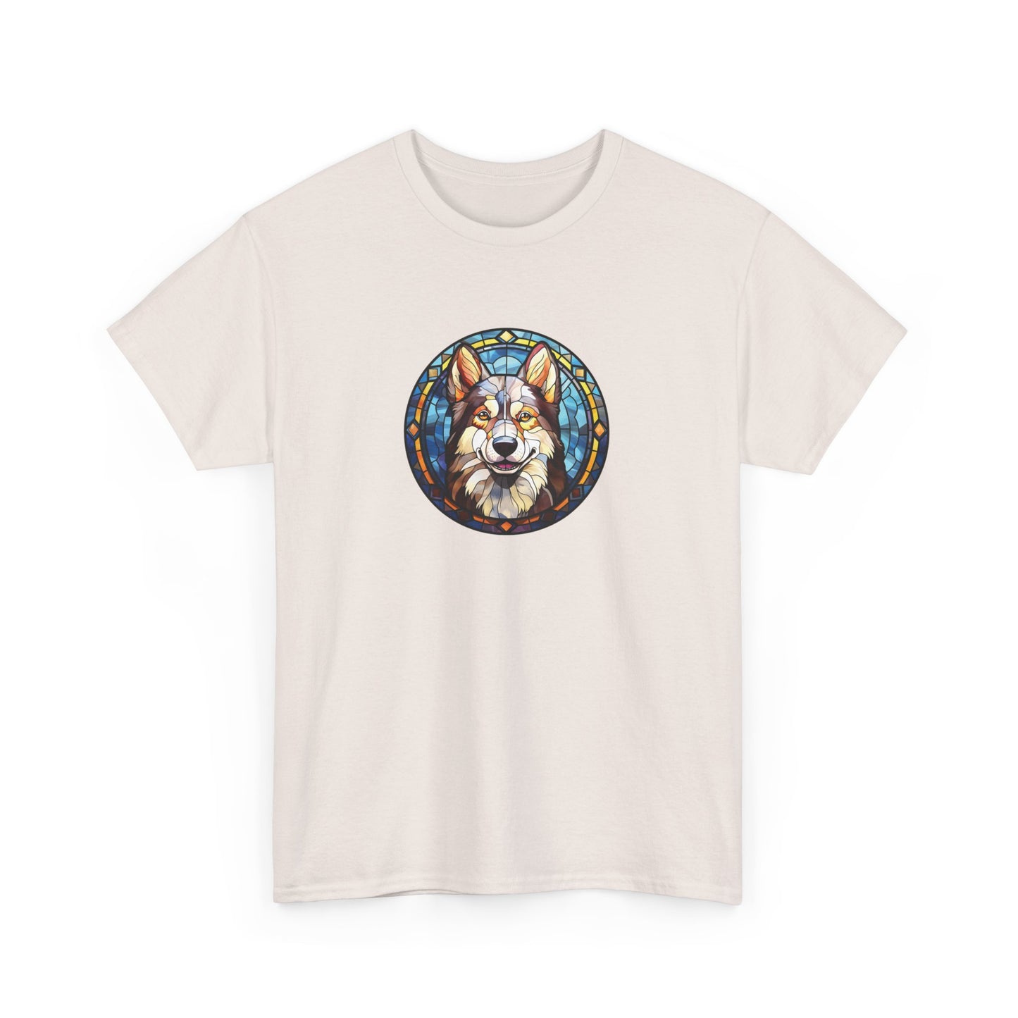 Stained Glass Husky Short Sleeve Tee