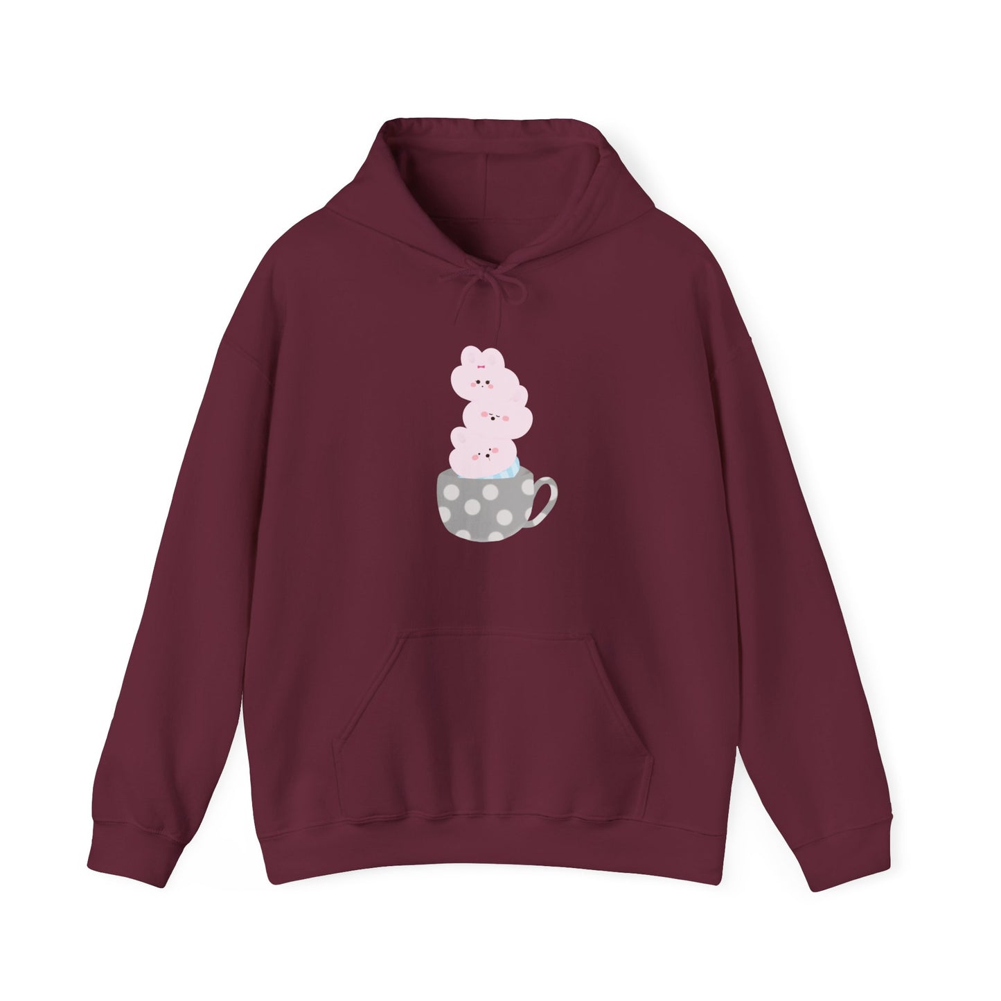 Cute Teacup Bunnies Hooded Sweatshirt