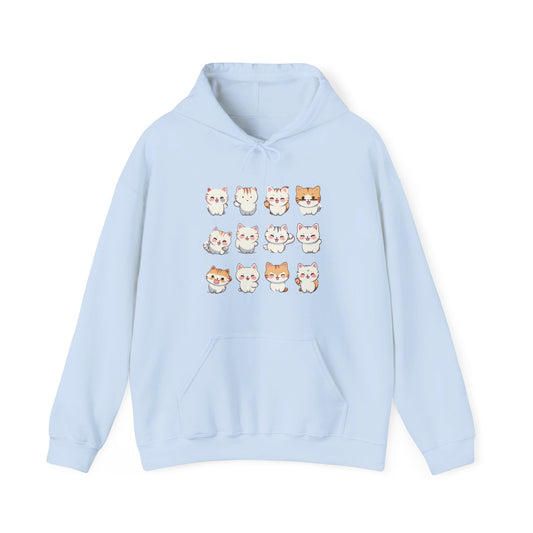 Cute Cat Set Hooded Sweatshirt