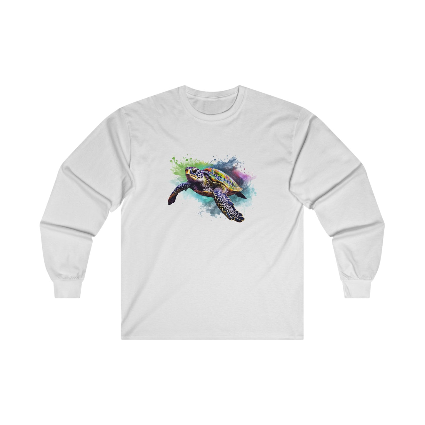 Watercolor Sea Turtle Long Sleeve Tee