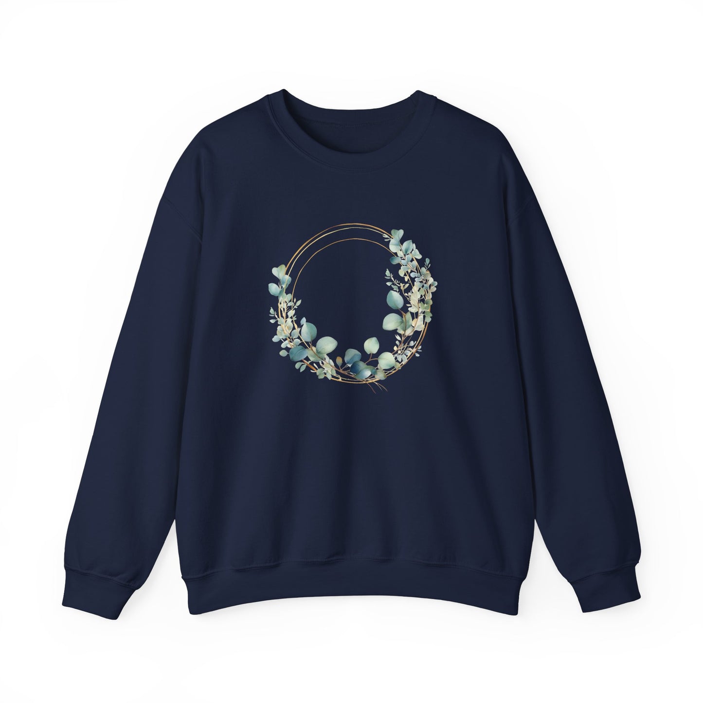 Watercolor Leaf Circle Sweatshirt