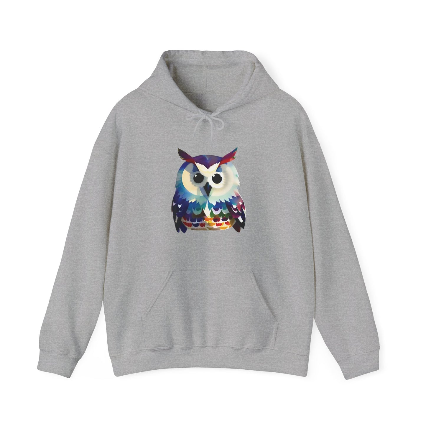 Watercolor Owl Hooded Sweatshirt
