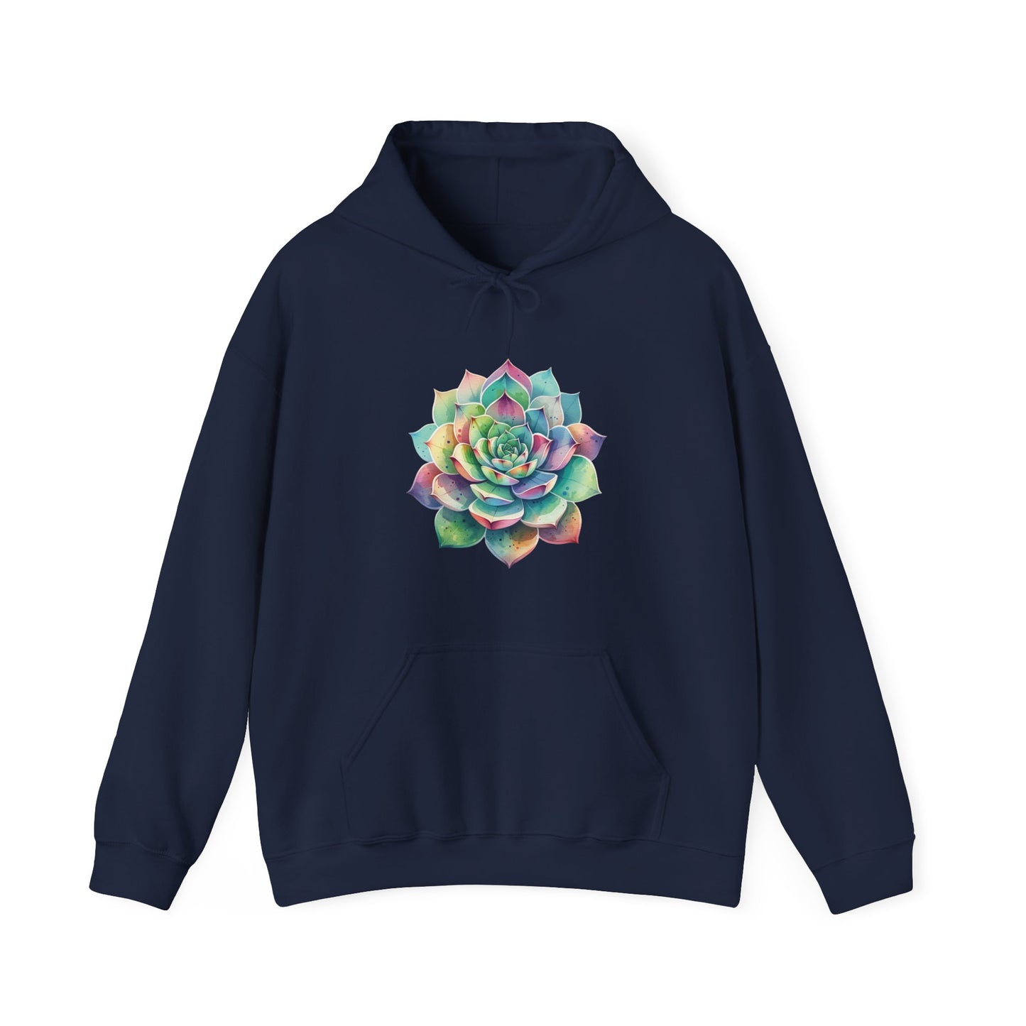 Colorful Succulent Hooded Sweatshirt