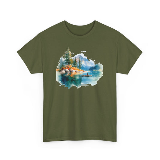 Watercolor Lake Short Sleeve Tee