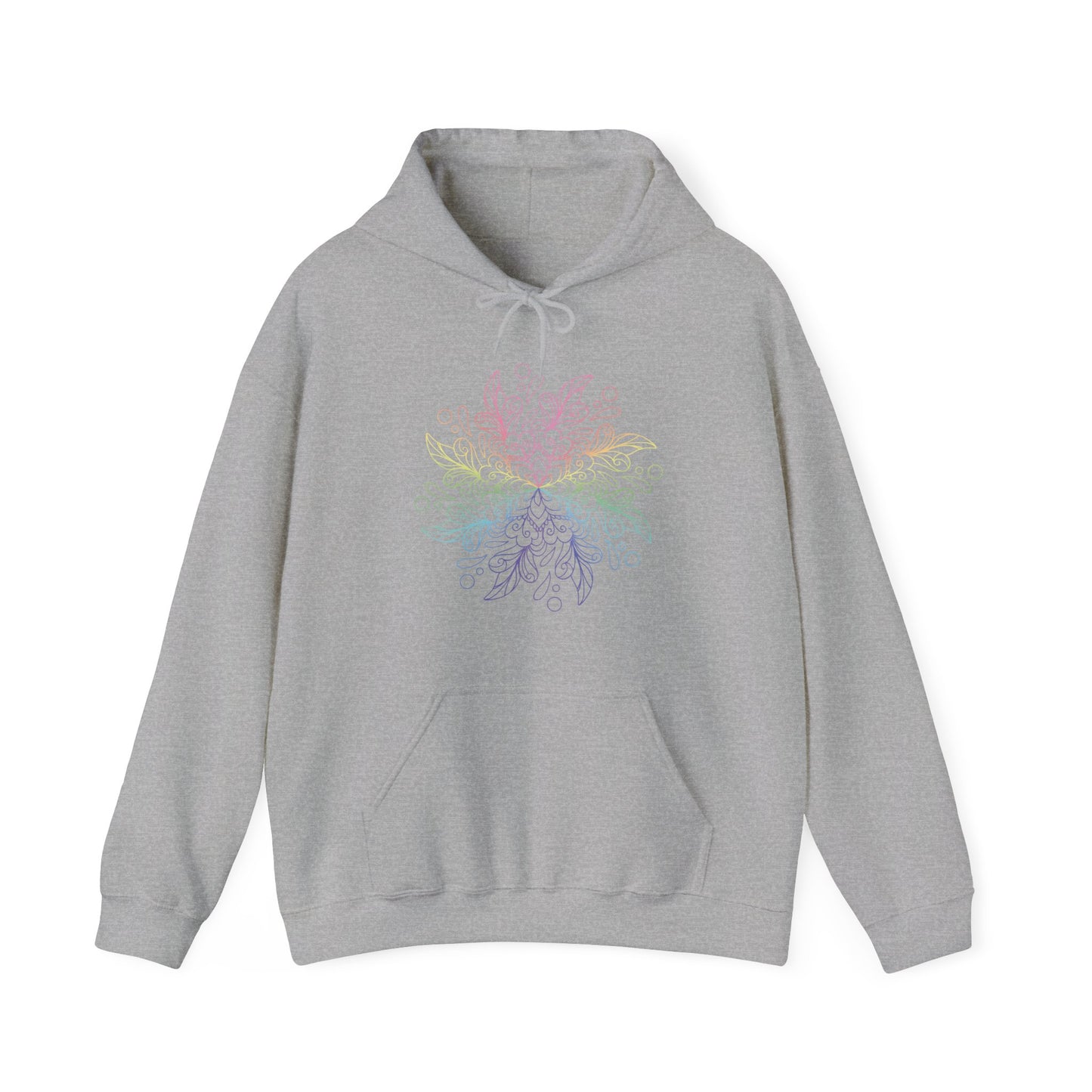 Colorful Mandala Hooded Sweatshirt (038)