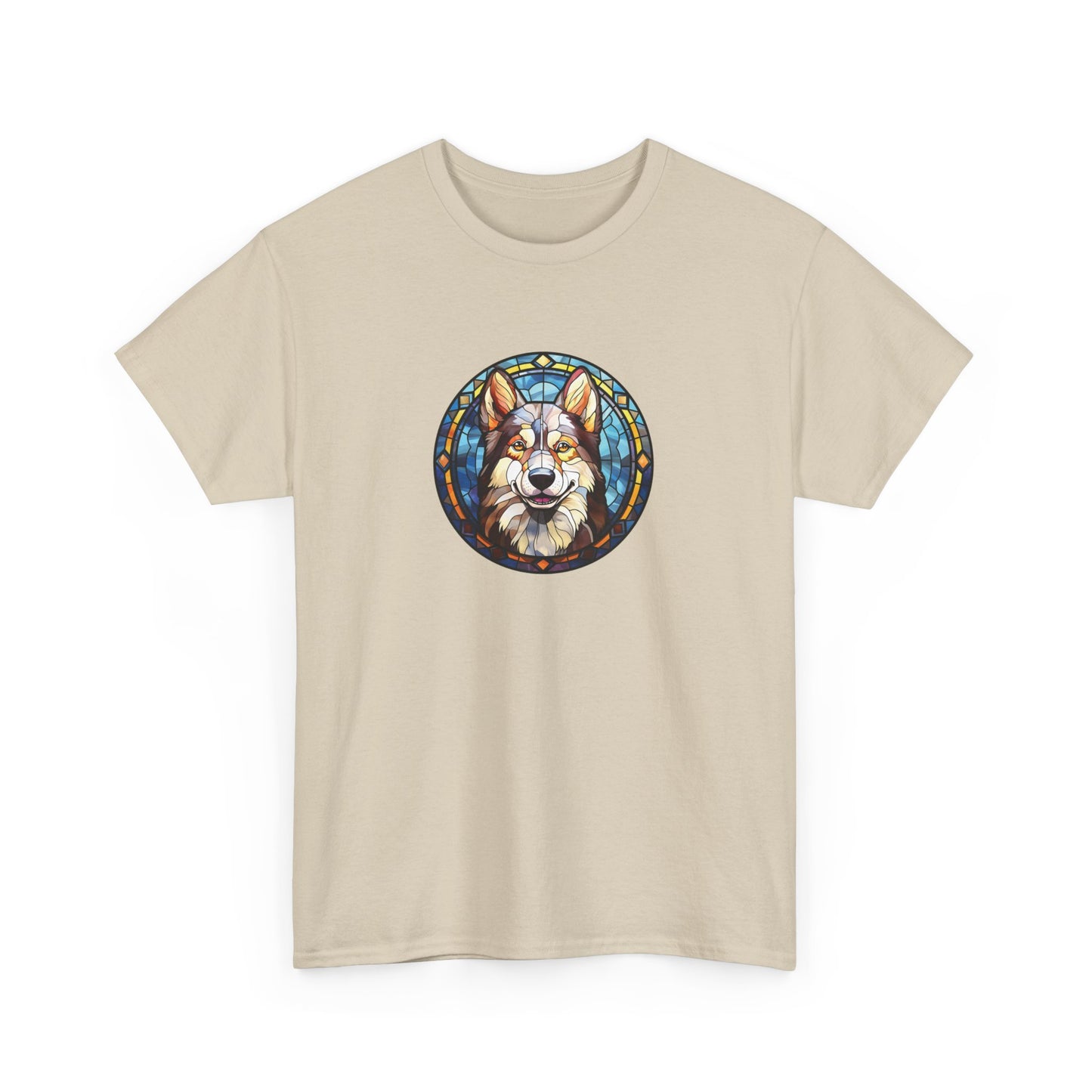 Stained Glass Husky Short Sleeve Tee