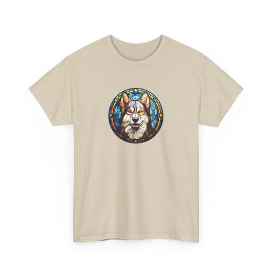 Stained Glass Husky Short Sleeve Tee