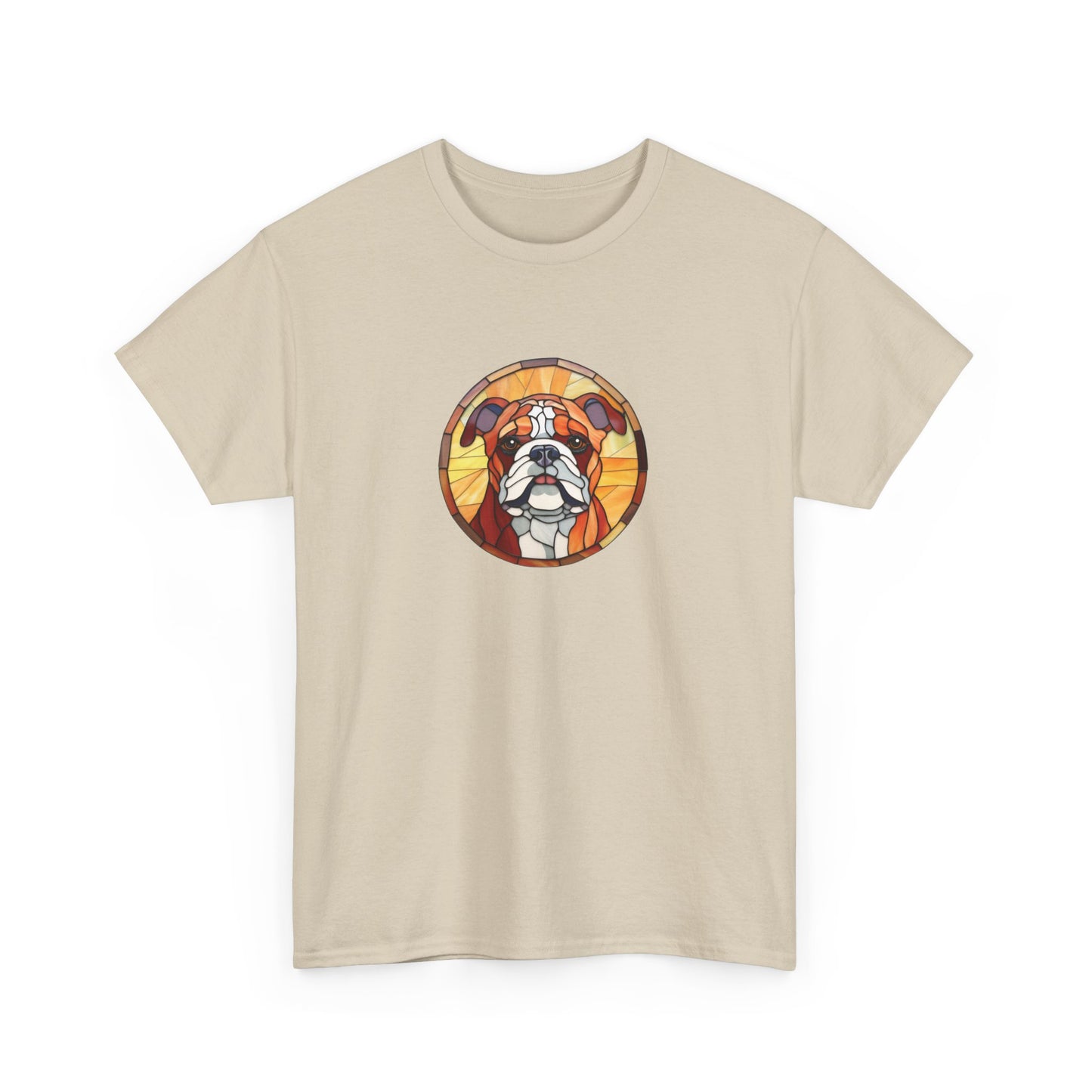 Stained Glass Bulldog Short Sleeve Tee