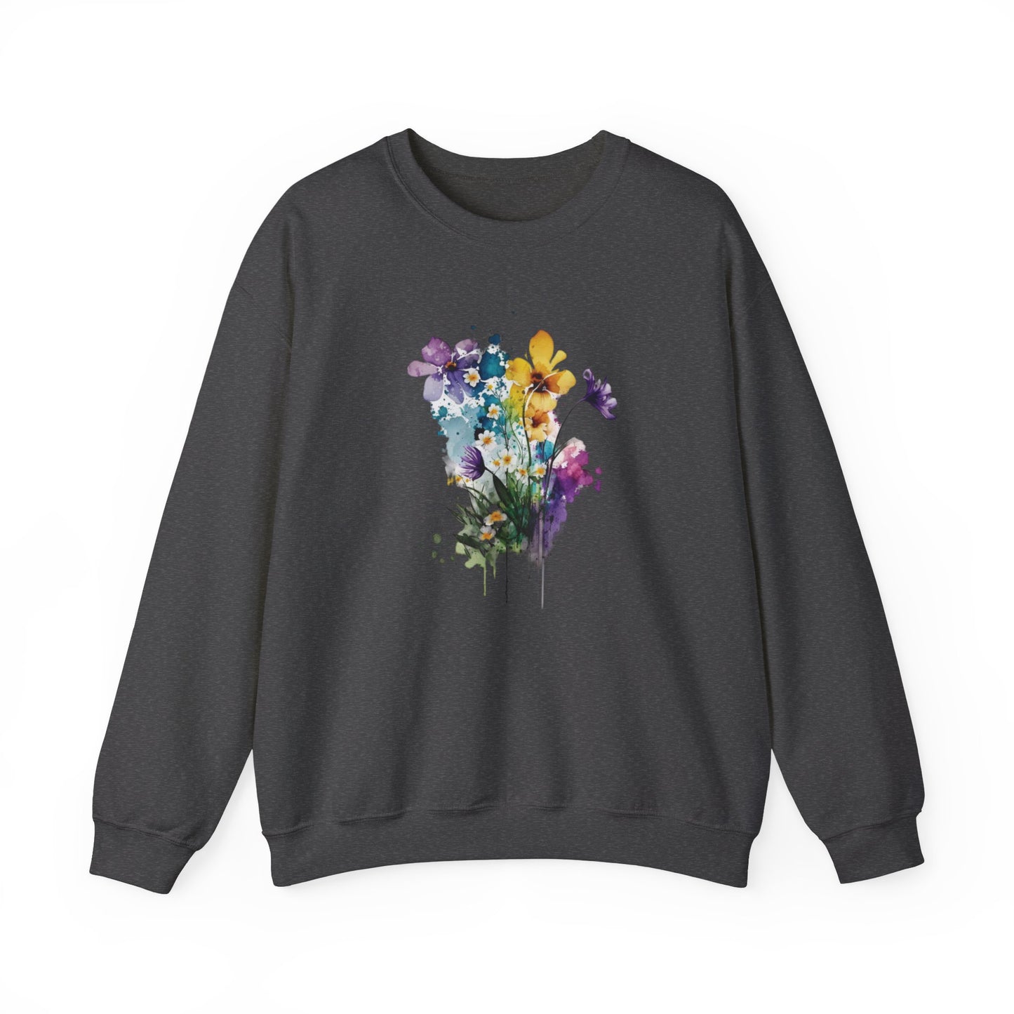Watercolor Spring Flowers Sweatshirt