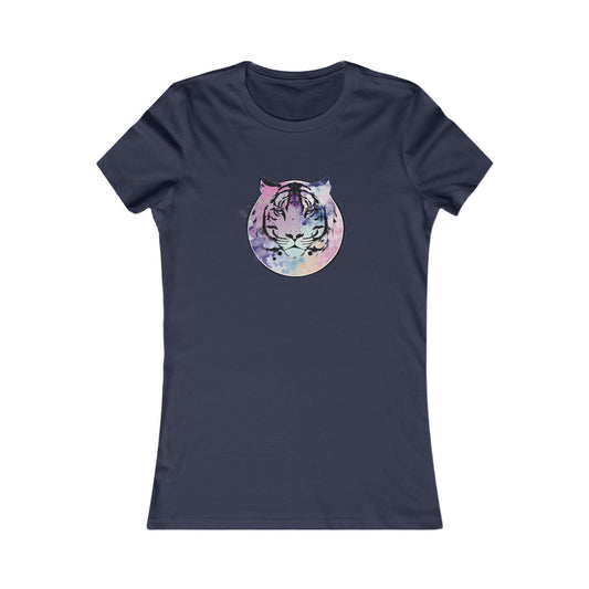 Watercolor Tiger Fitted Tee