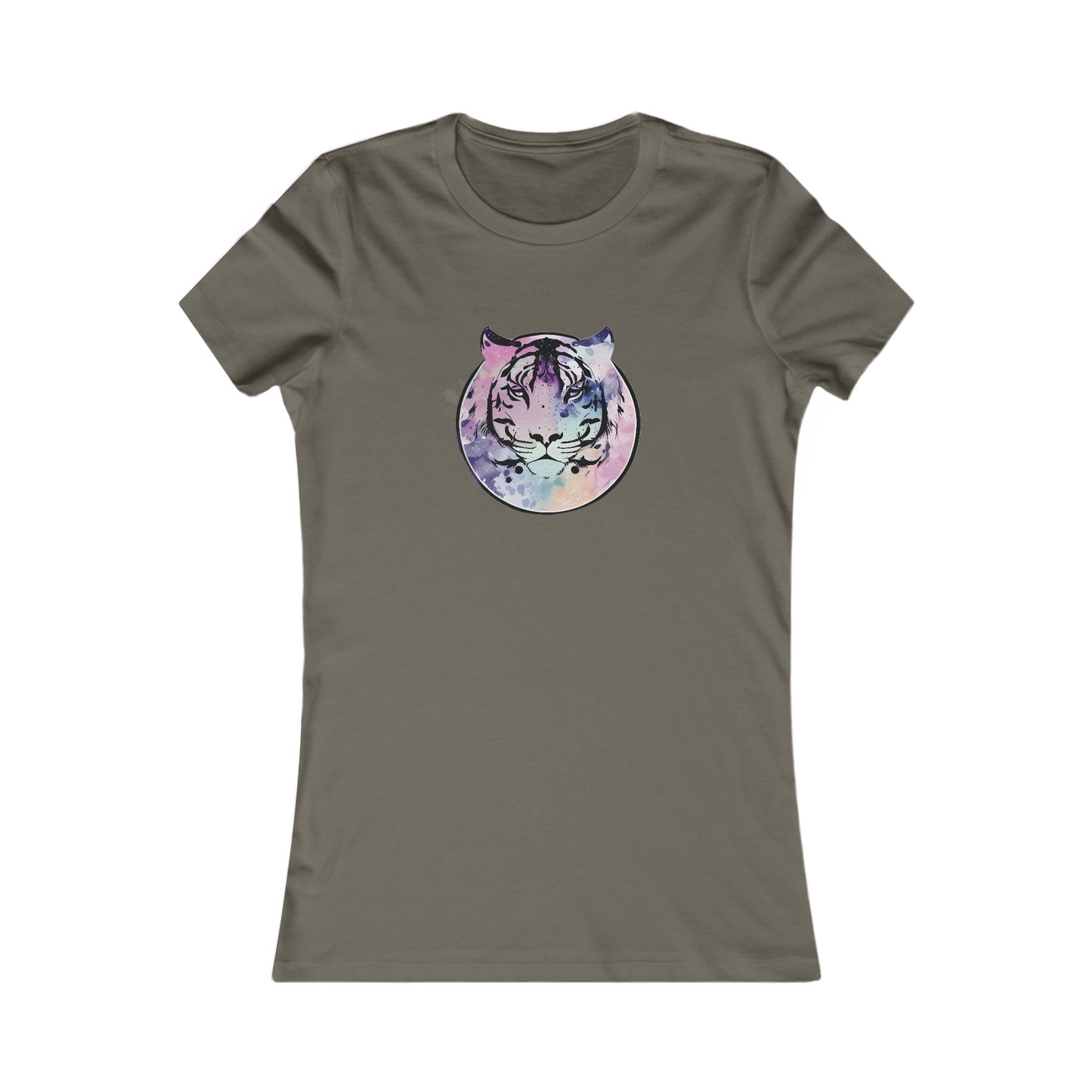 Watercolor Tiger Fitted Tee