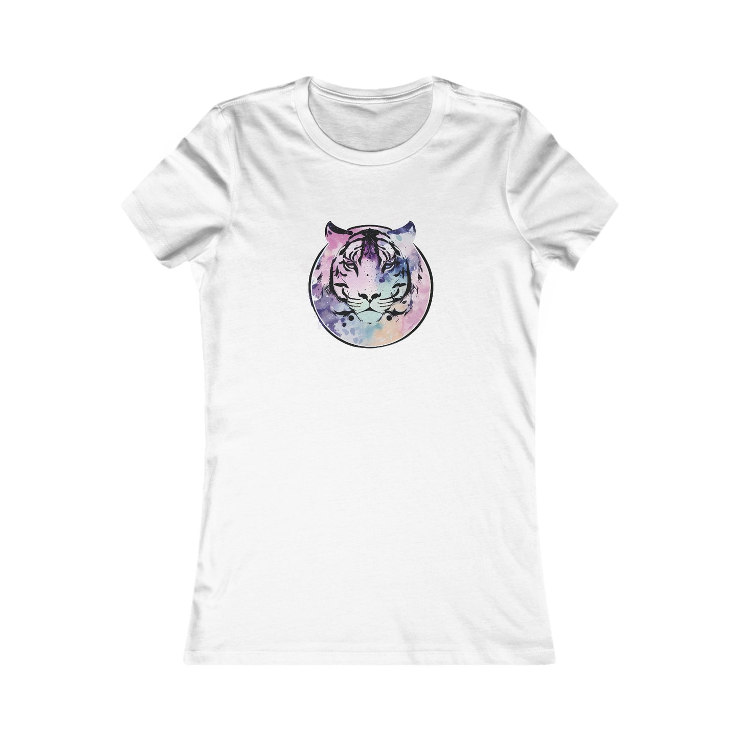 Watercolor Tiger Fitted Tee