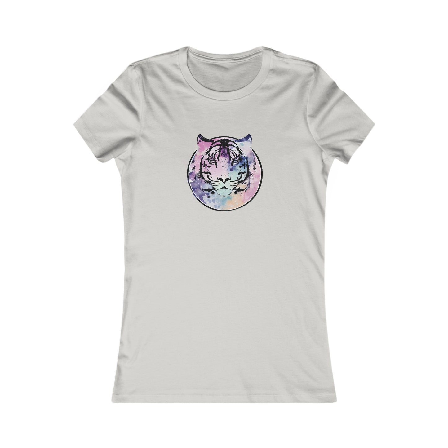 Watercolor Tiger Fitted Tee
