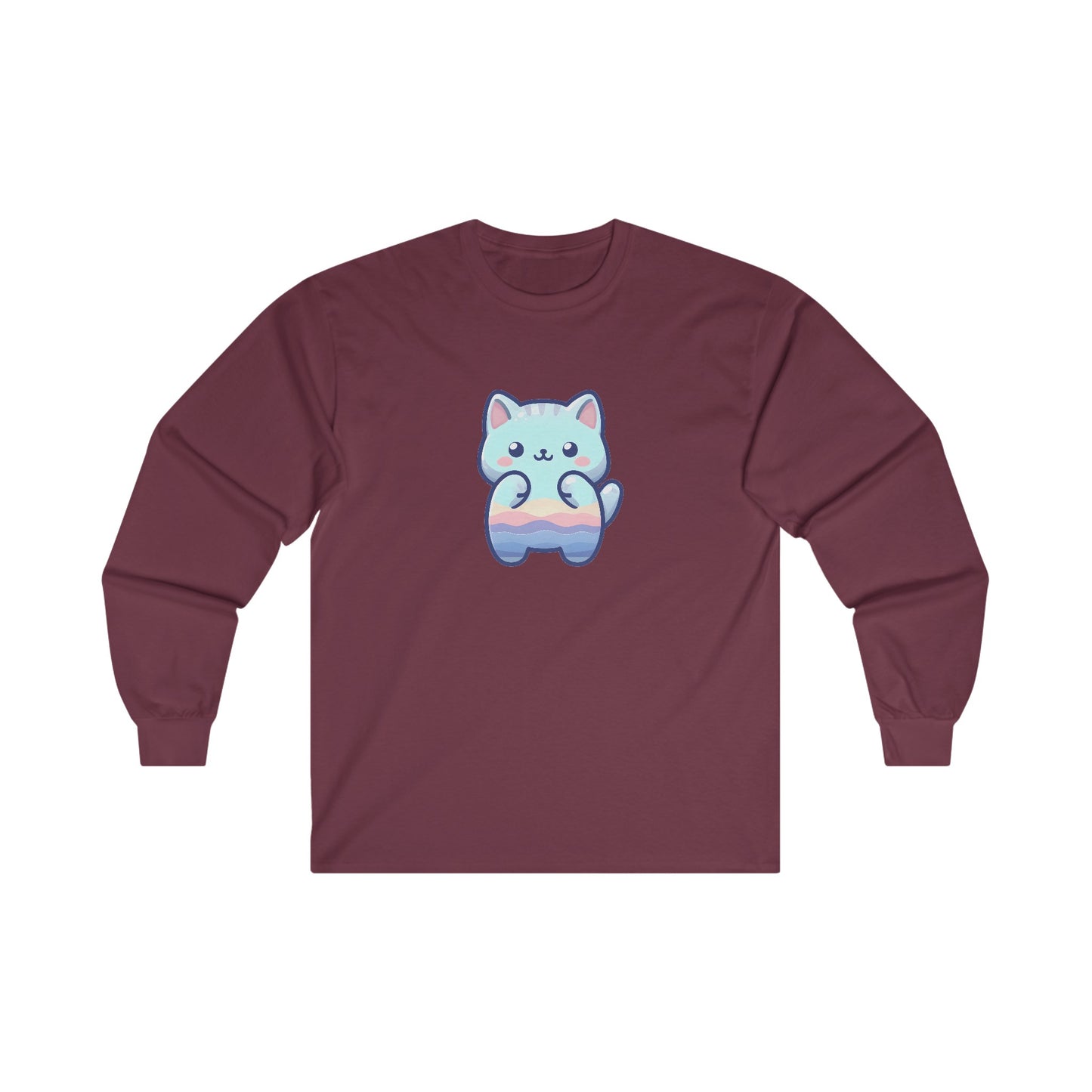 Blue Cat Long Sleeve Tee