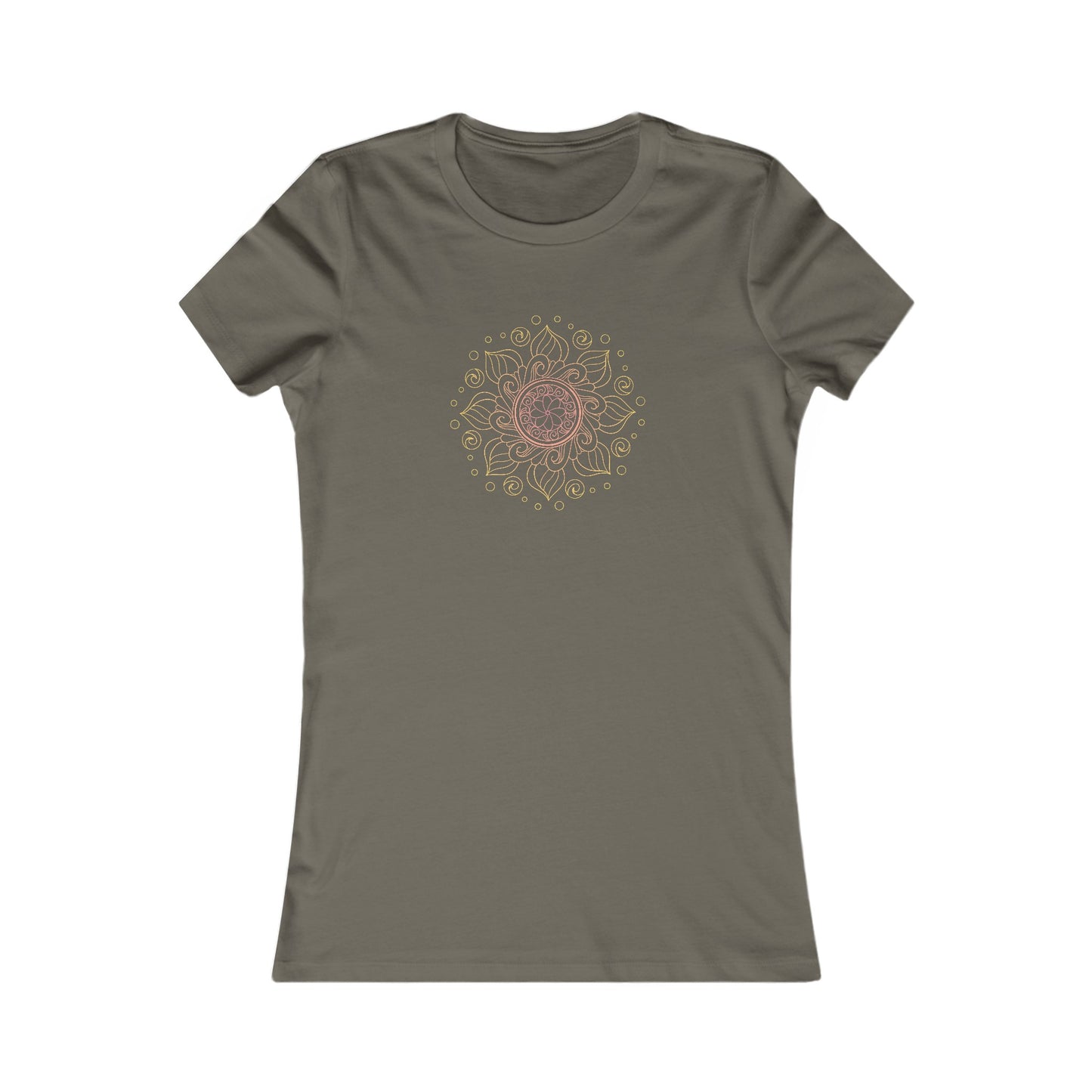 Colorful Mandala Fitted Tee (028)