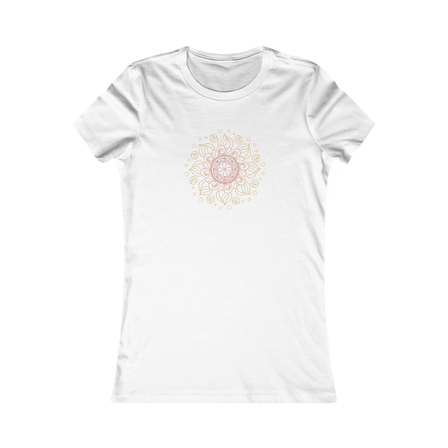 Colorful Mandala Fitted Tee (028)