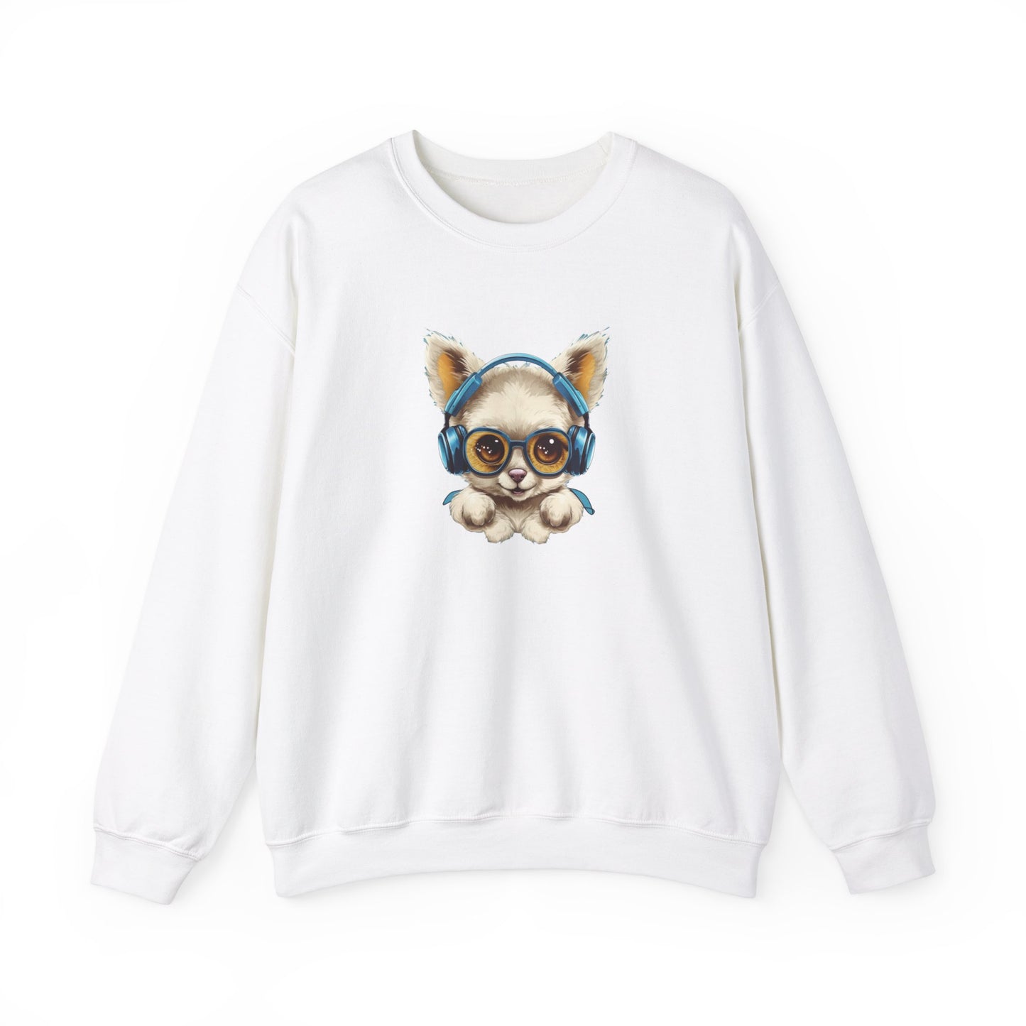 Puppy with Headphones Sweatshirt