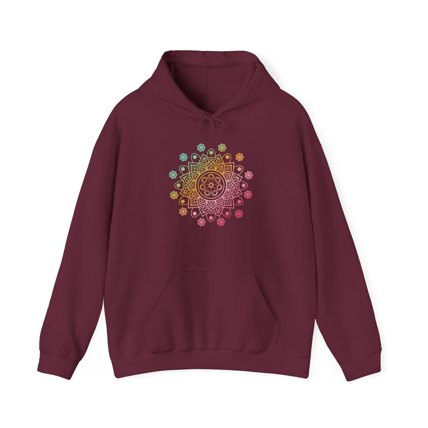 Colorful Mandala Hooded Sweatshirt (039)