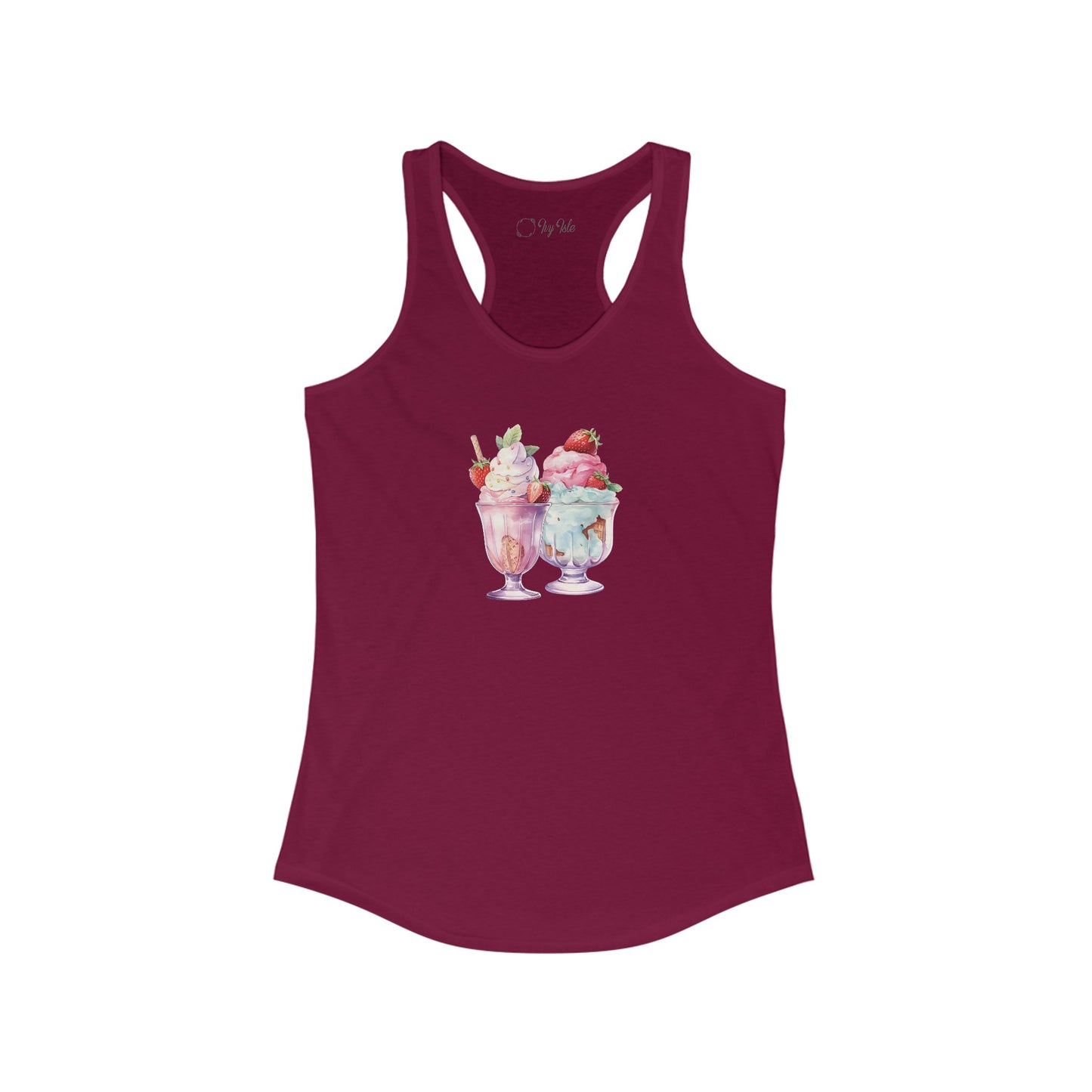 Ice Cream Sundaes Racerback Tank