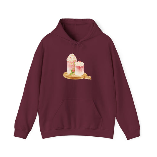 Strawberry Drinks Hooded Sweatshirt