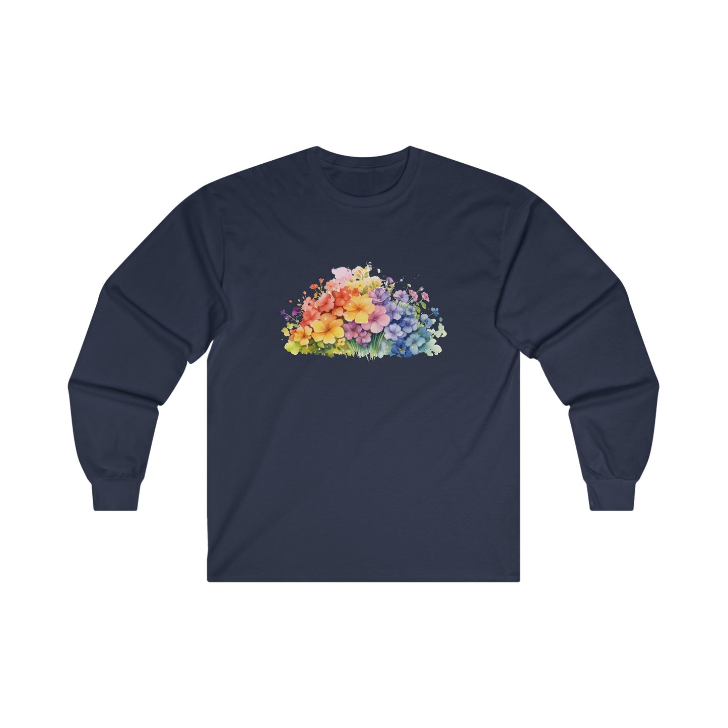 Colorful Flowers Long Sleeve Tee