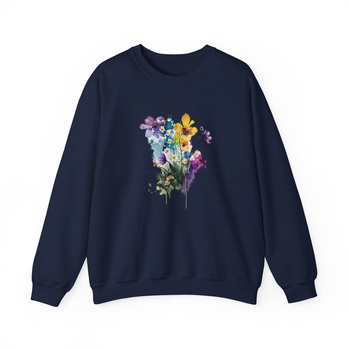 Watercolor Spring Flowers Sweatshirt