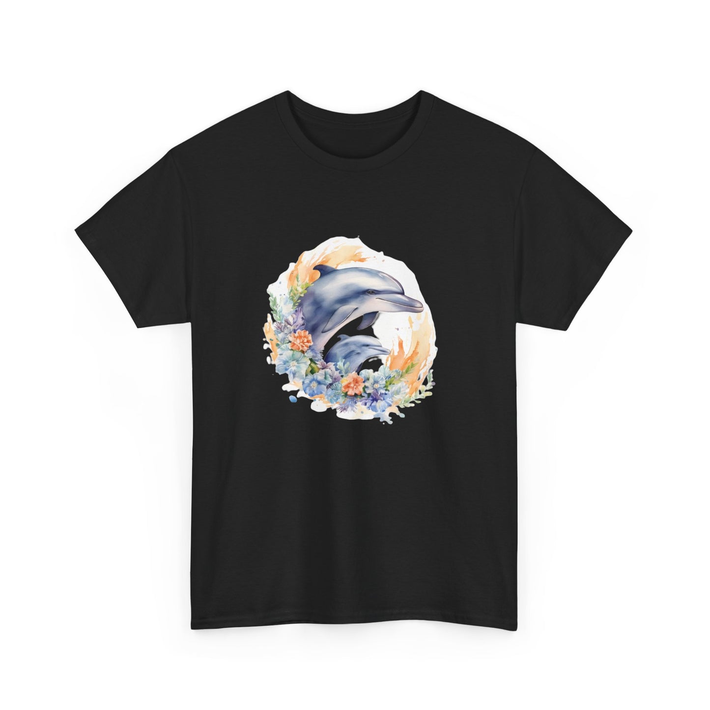 Watercolor Dolphins Short Sleeve Tee