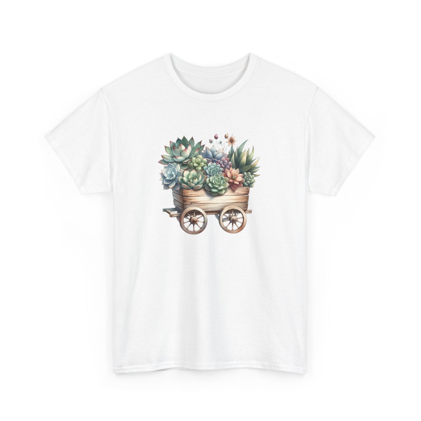 Succulent Wheelbarrow Short Sleeve Tee