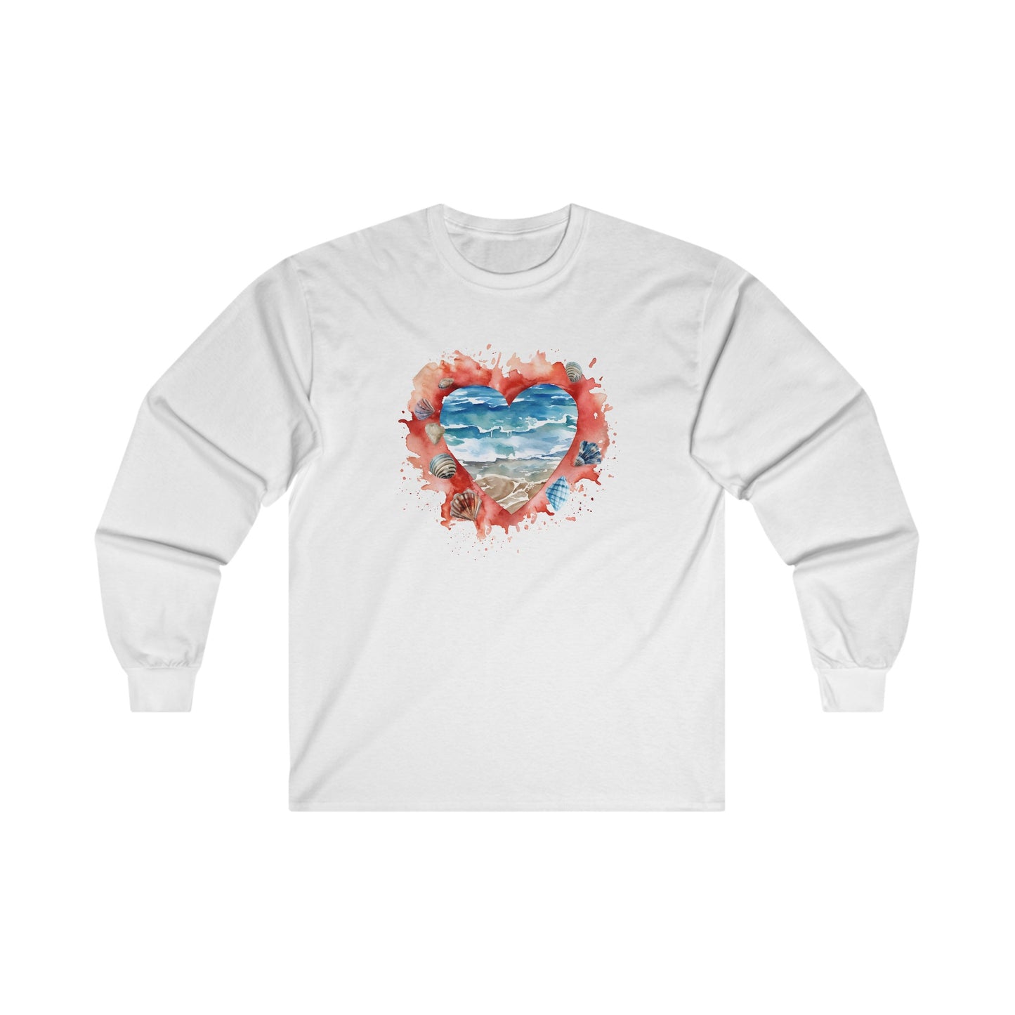 Ocean Heart Long Sleeve Tee