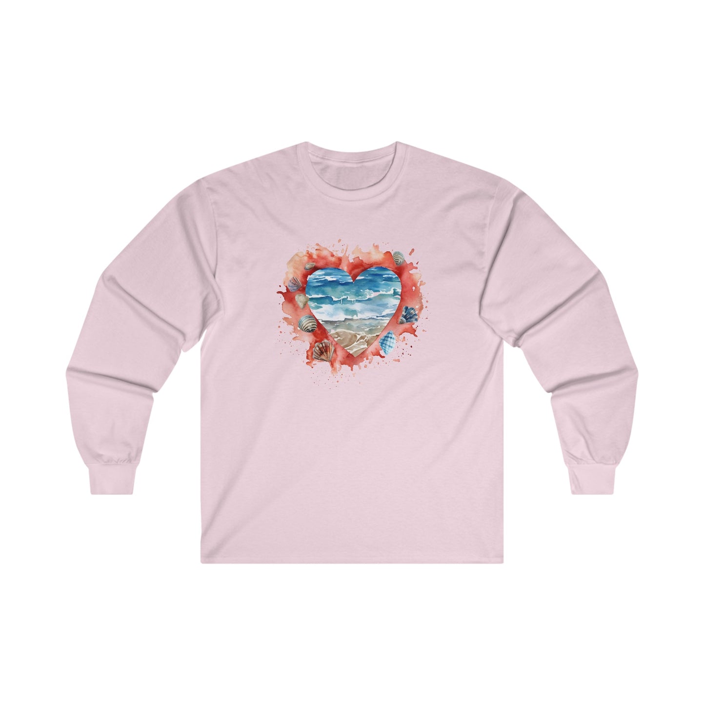 Ocean Heart Long Sleeve Tee