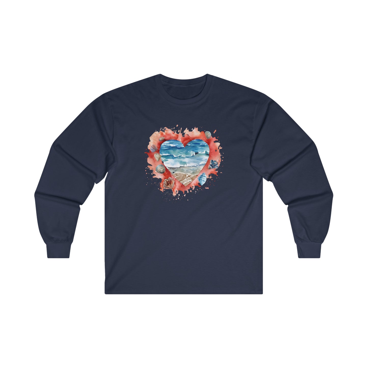 Ocean Heart Long Sleeve Tee