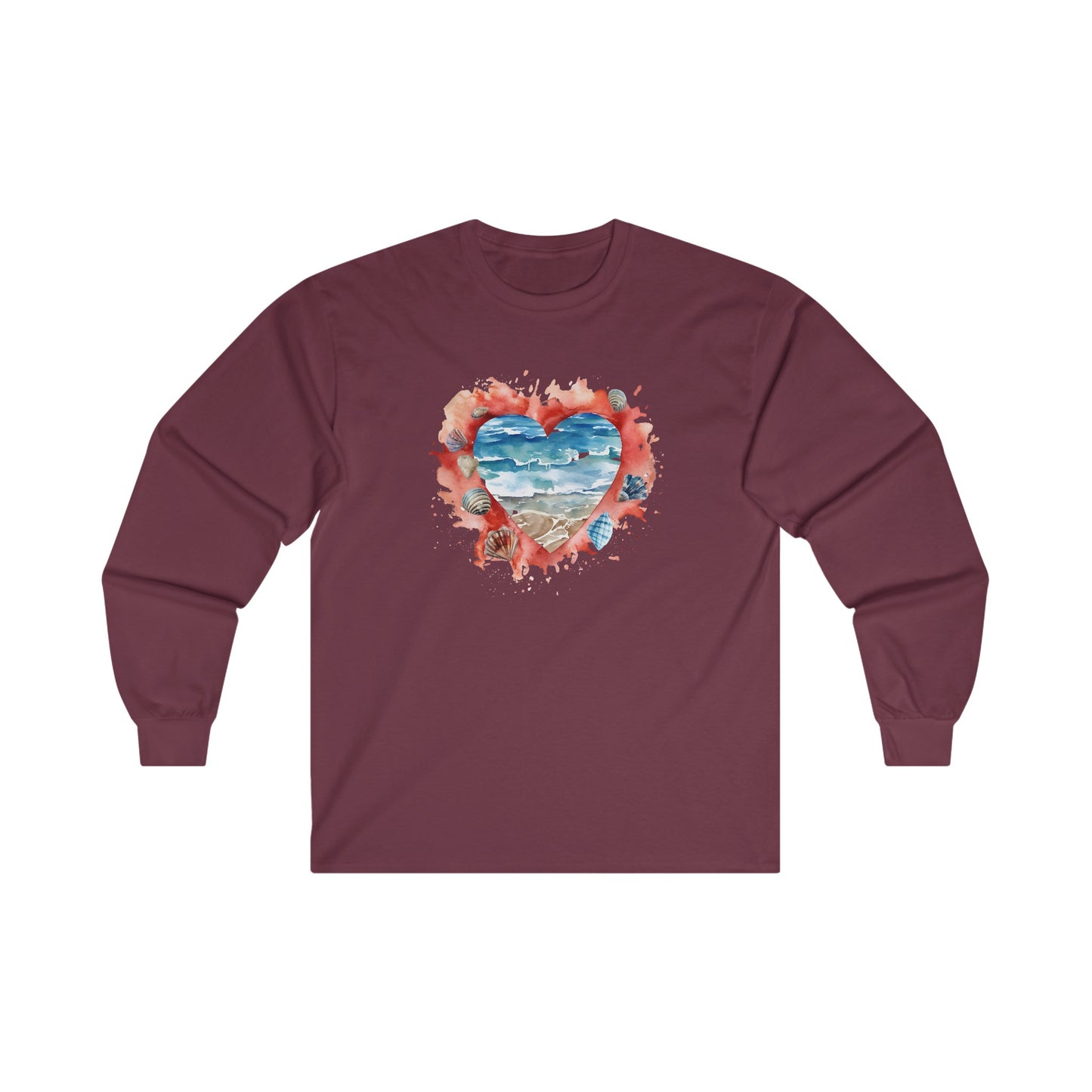 Ocean Heart Long Sleeve Tee