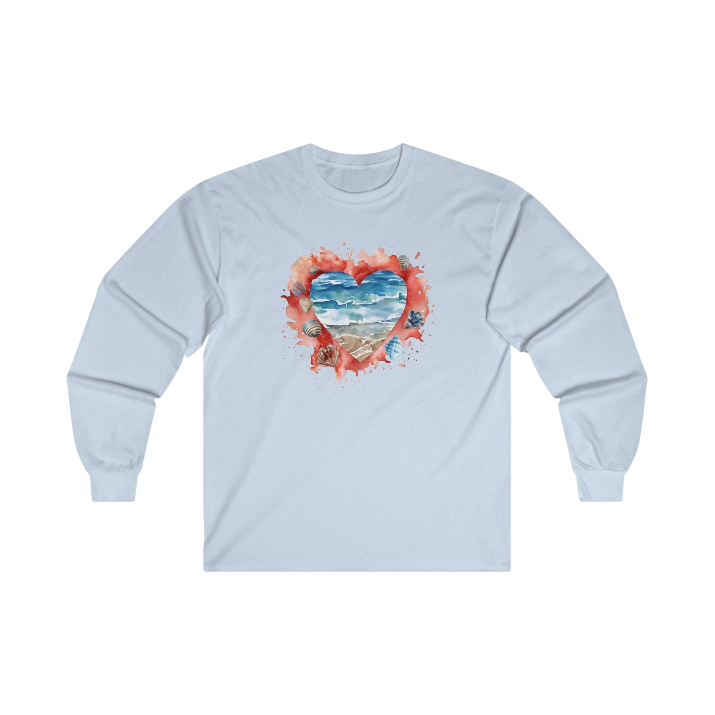 Ocean Heart Long Sleeve Tee