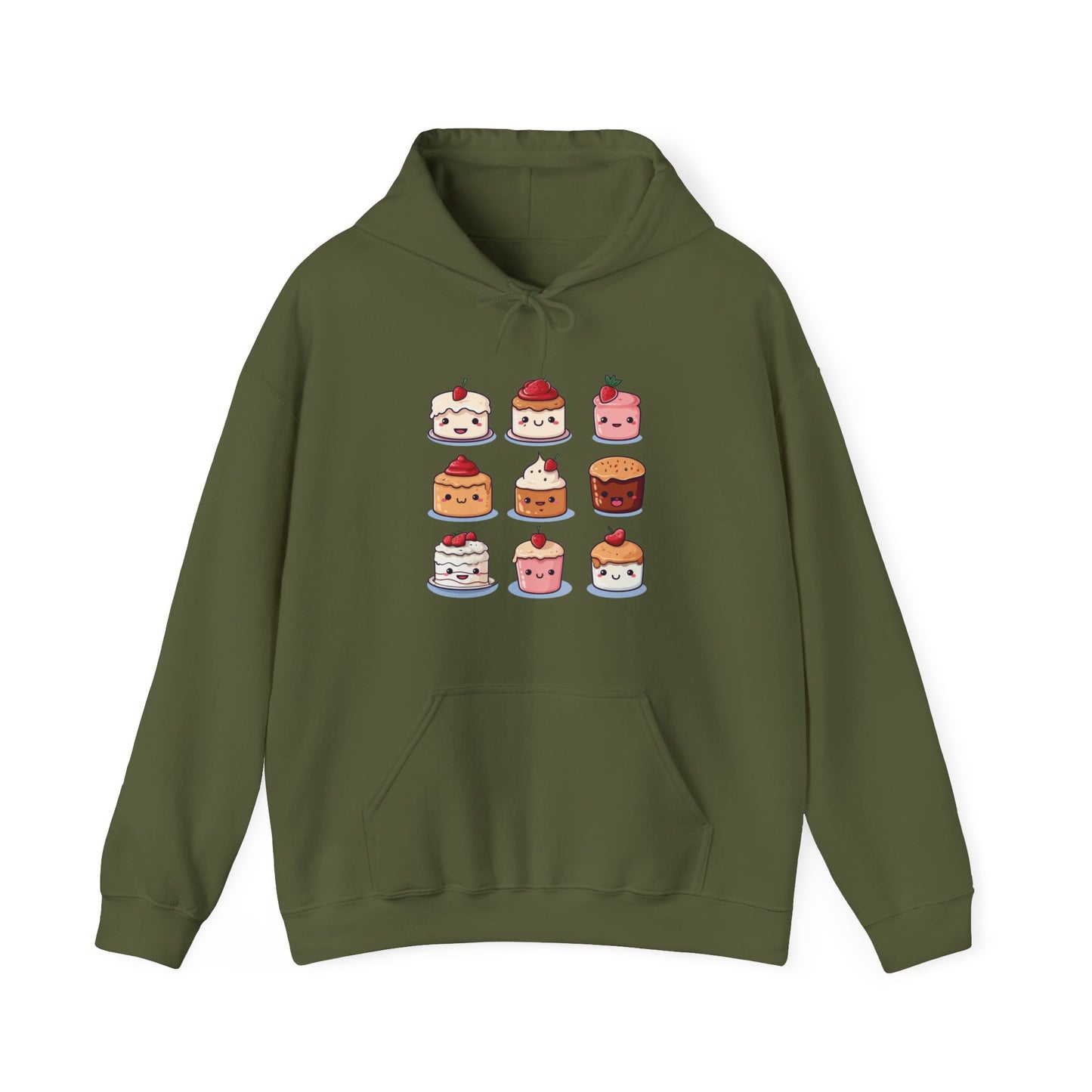 Cute Cake Set Hooded Sweatshirt