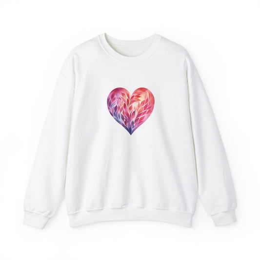 Watercolor Heart Sweatshirt 004