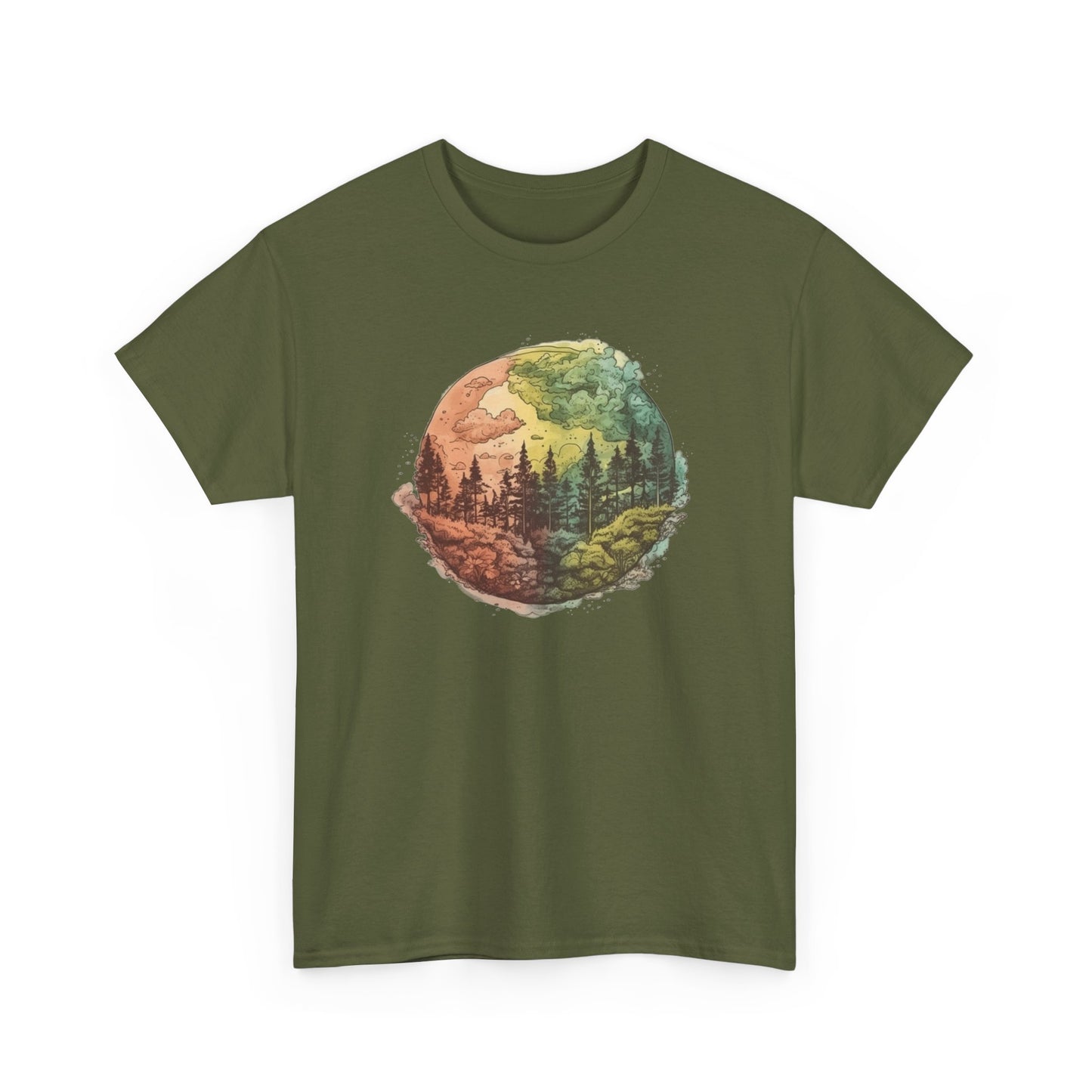 Watercolor Forest Short Sleeve Tee