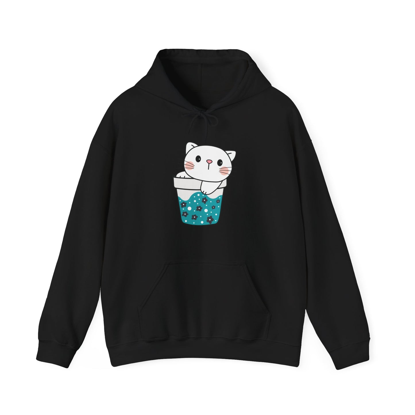 Cute Cat Cup Hooded Sweatshirt