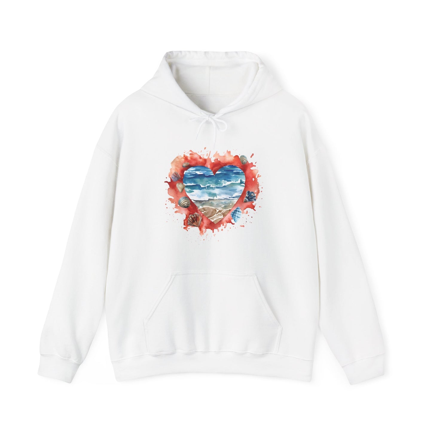 Ocean Heart Hooded Sweatshirt