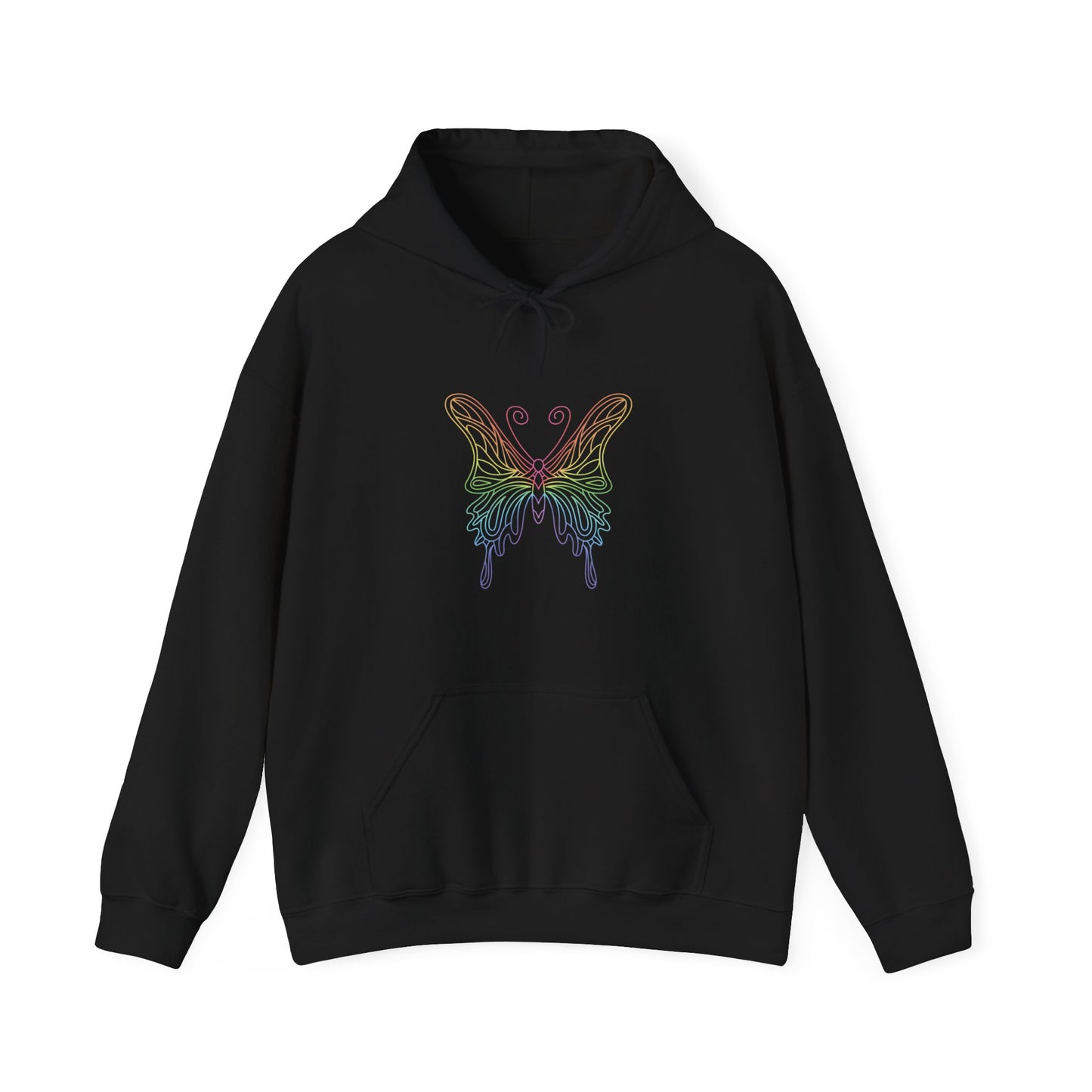 Colorful Pretty Butterfly Hooded Sweatshirt