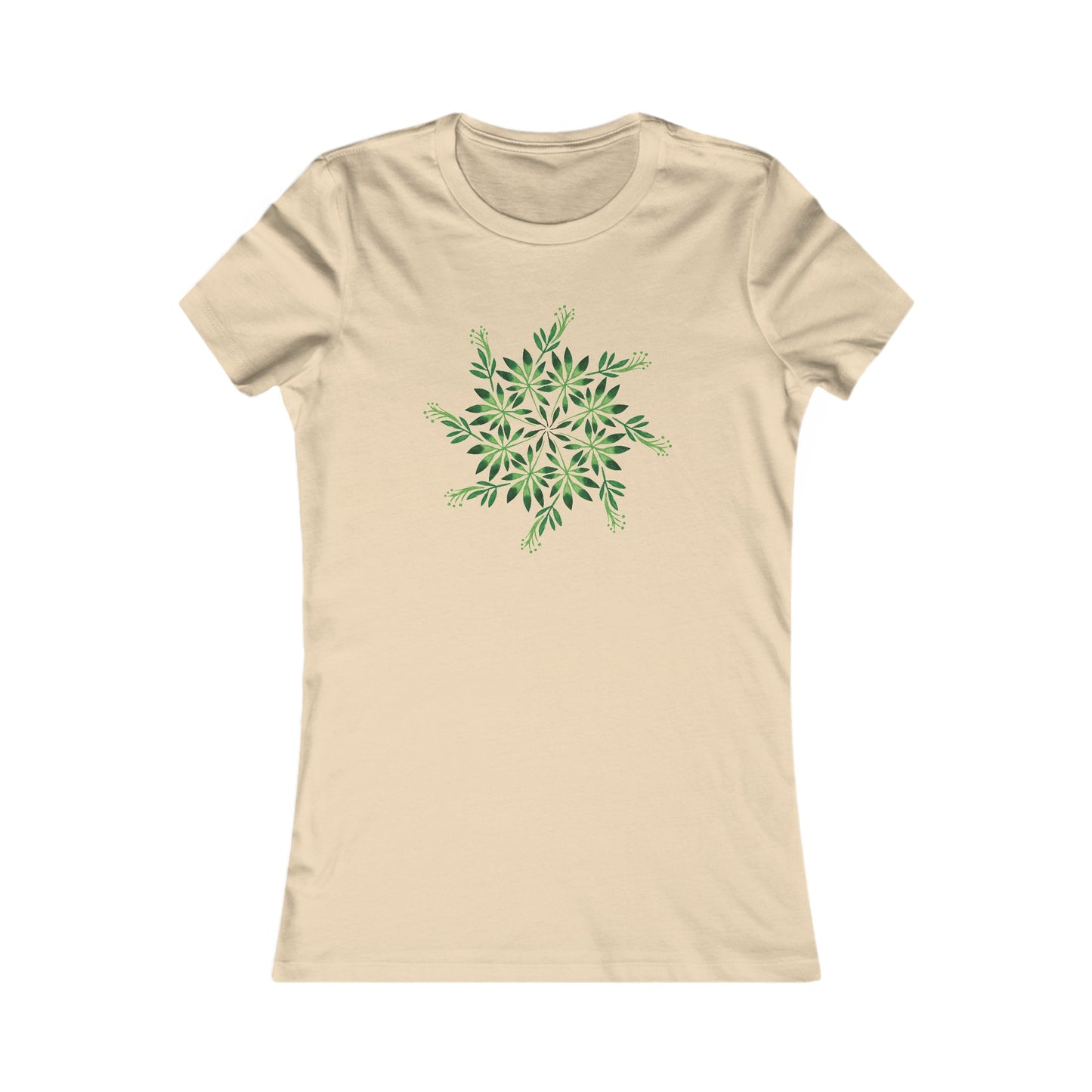 Leaf Mandala Fitted Tee