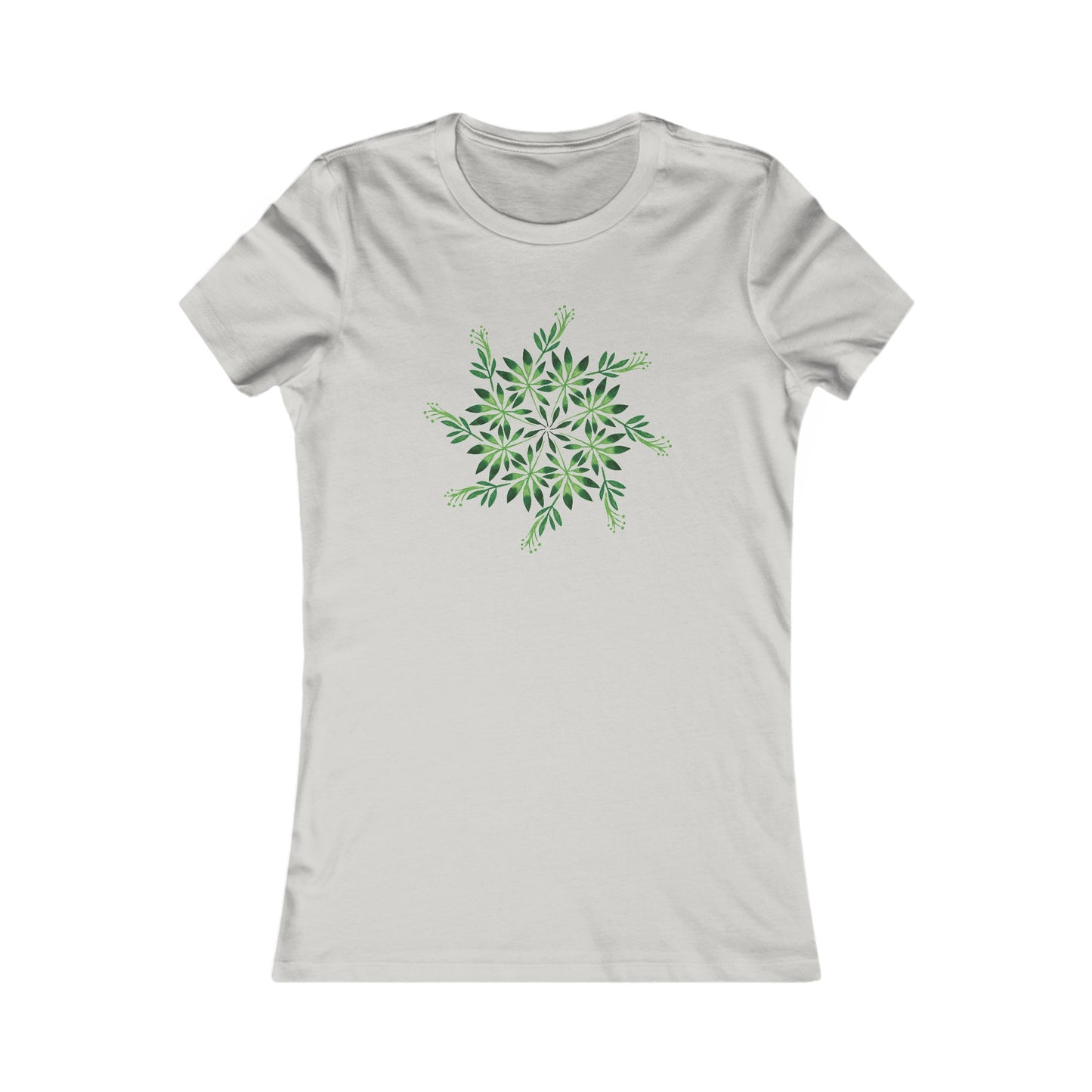 Leaf Mandala Fitted Tee