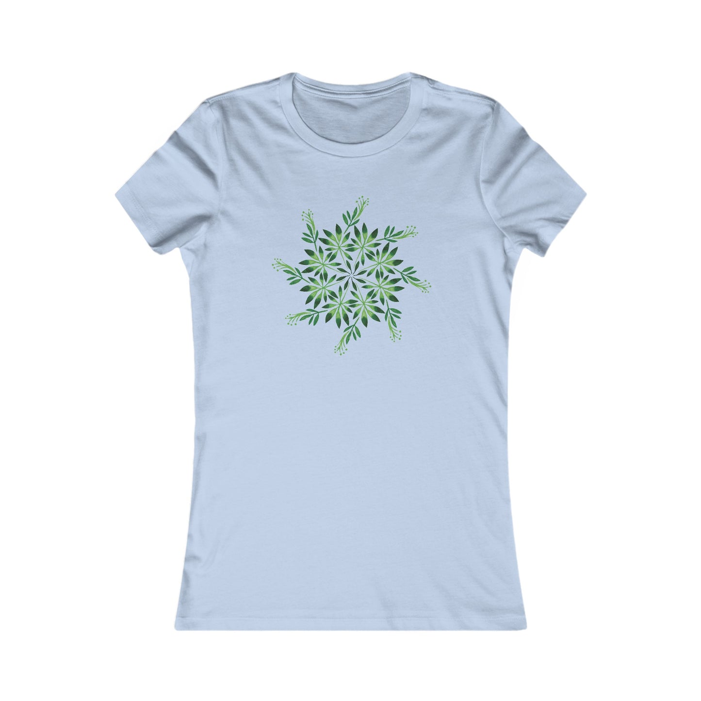 Leaf Mandala Fitted Tee