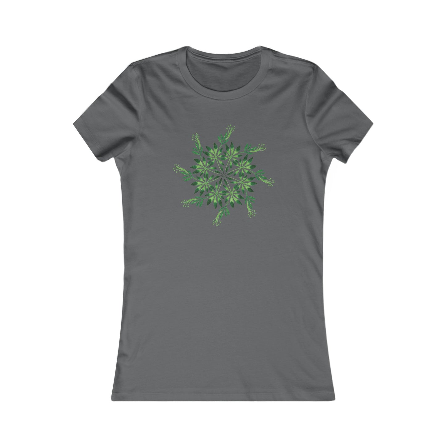 Leaf Mandala Fitted Tee