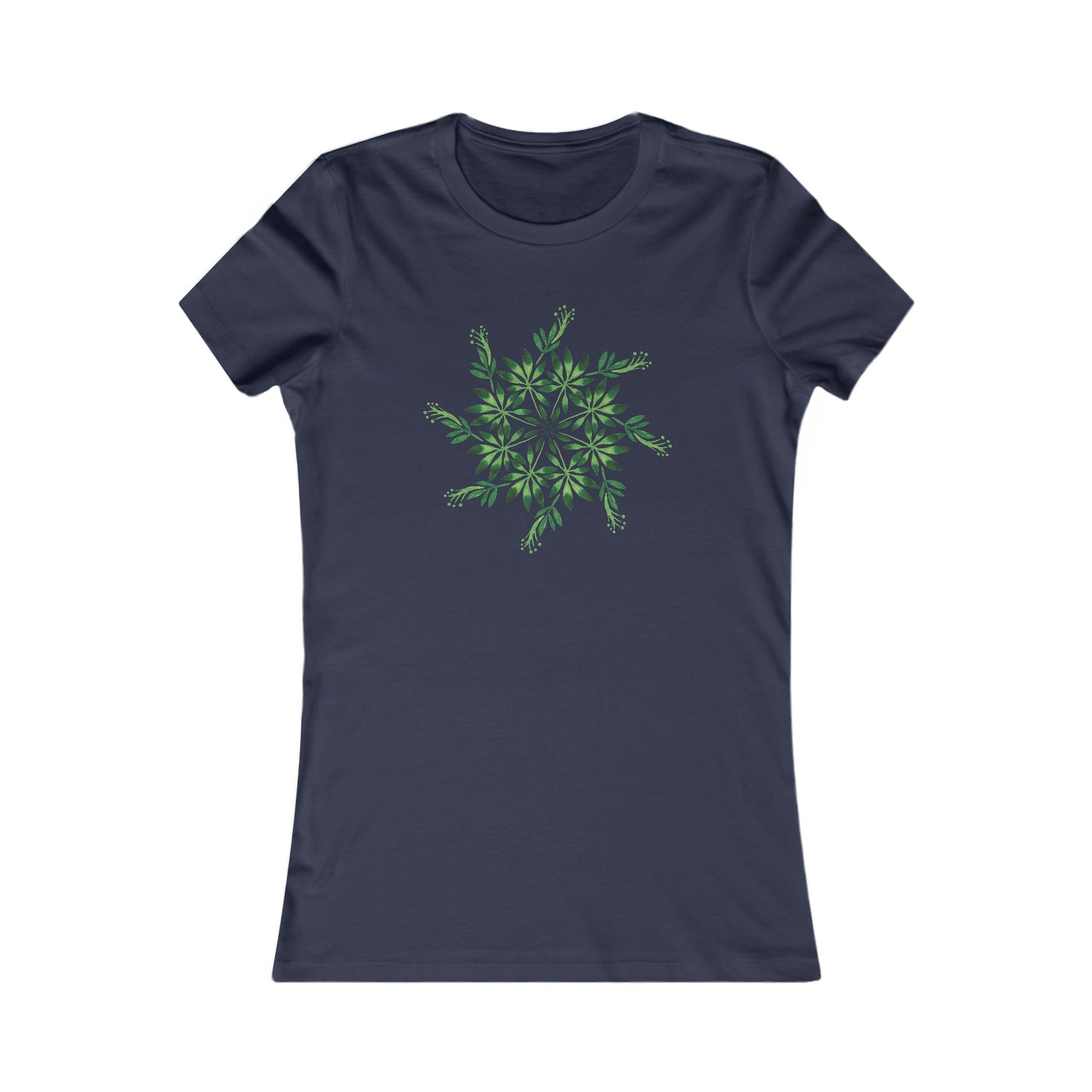 Leaf Mandala Fitted Tee