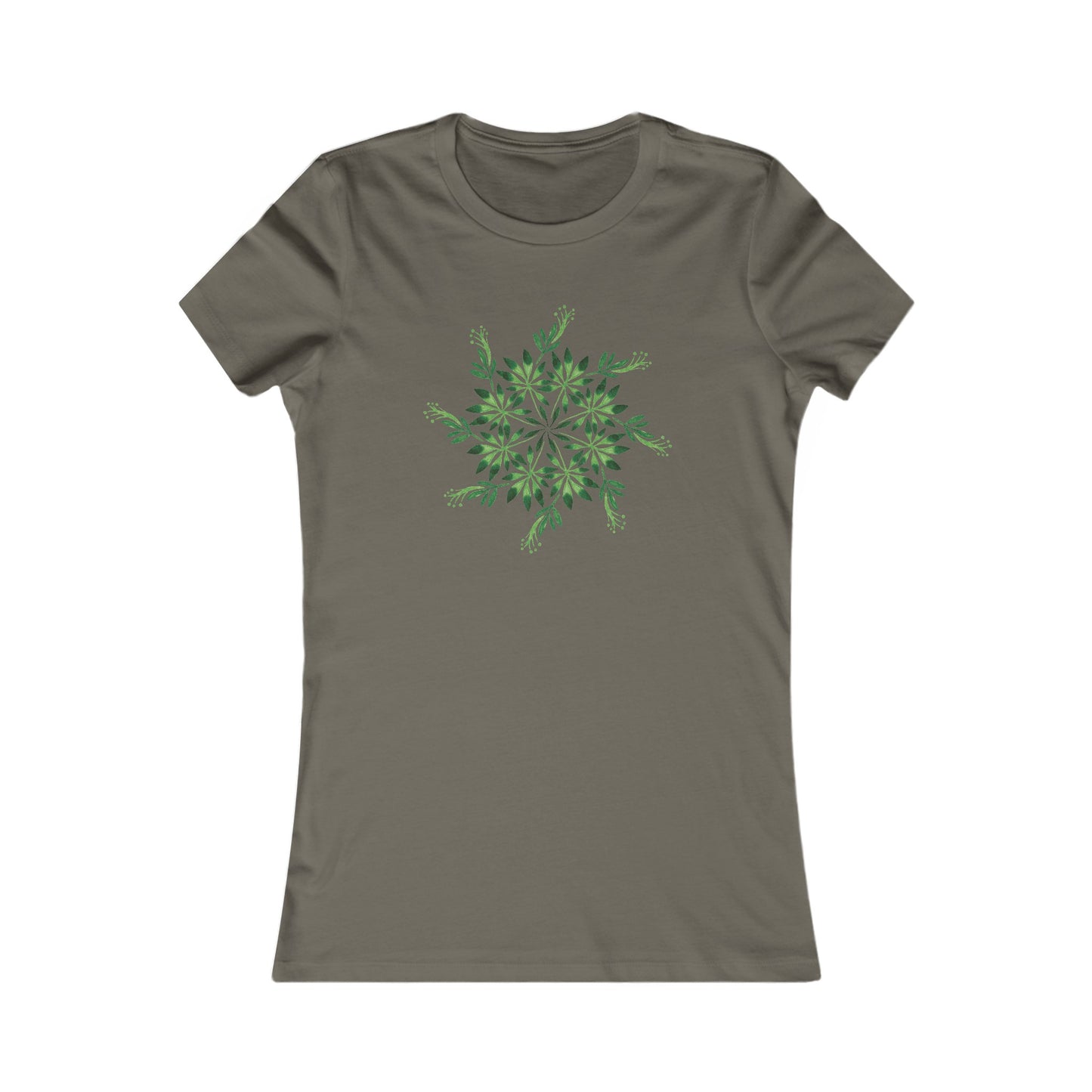 Leaf Mandala Fitted Tee