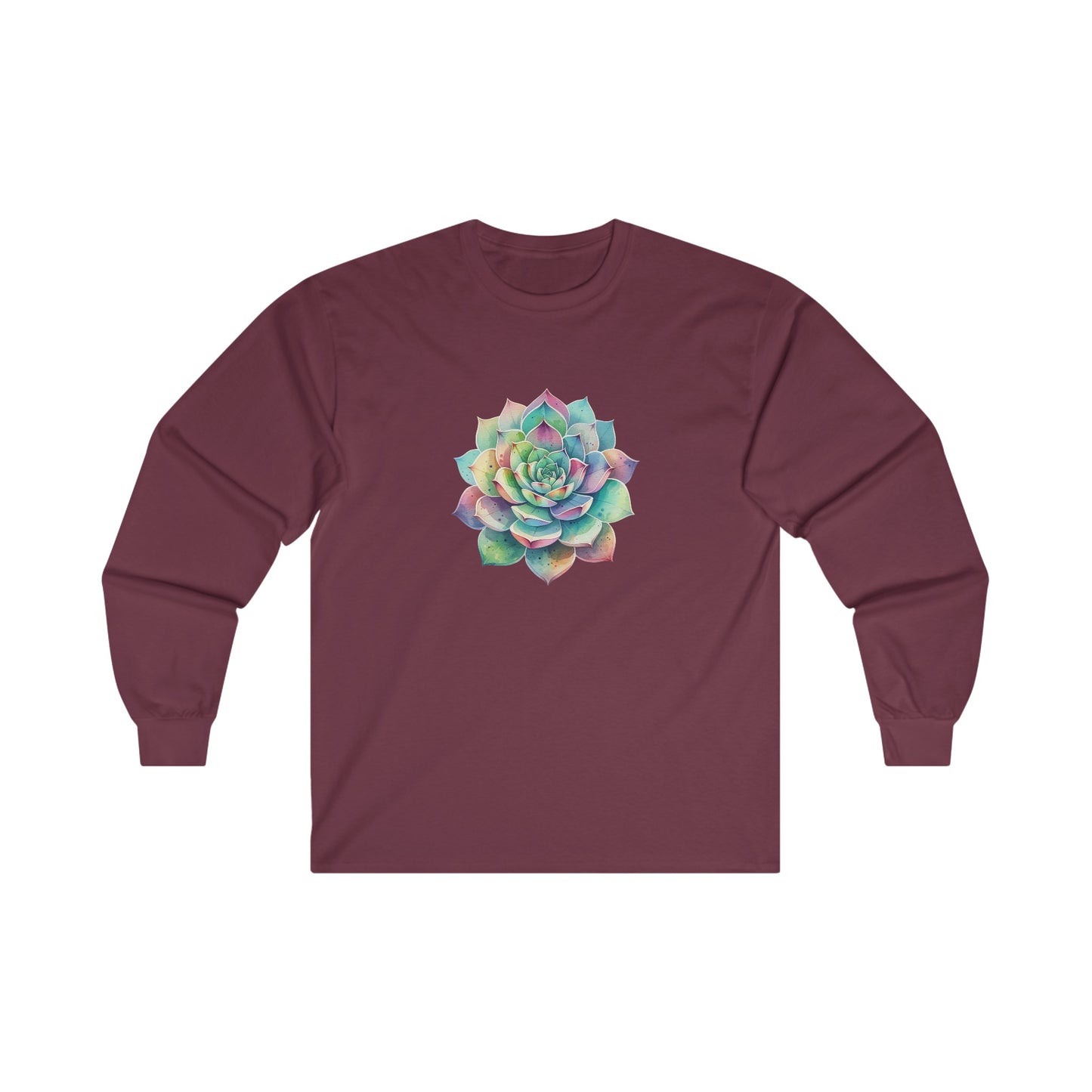Colorful Succulent Long Sleeve Tee